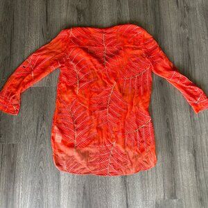 alice + olivia coral coverup size M